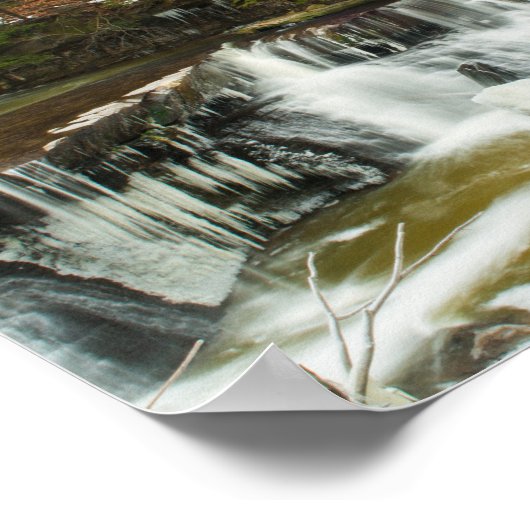 Grote Herfsten Tinker Creek in Winter, Ohio Poster (Hoek)