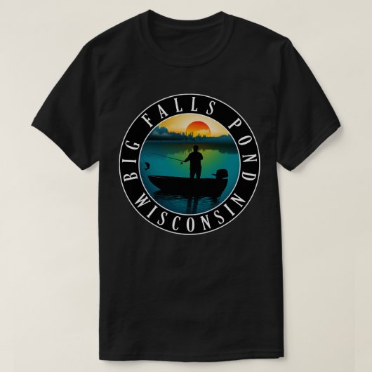 Grote Herfsten Vijver Wisconsin Vist T-shirt (Design voorkant)