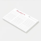 Grote Herinner Mij Te Doen Lijst Organisator met D Post-it® Notes (Schuin)