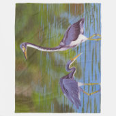 Grote Herons Fleece Deken (Voorkant)