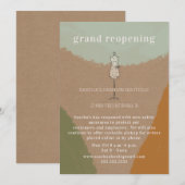 Grote heropening Abstracte kledingwinkel Kaart (Voorkant / Achterkant)