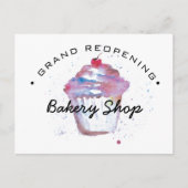 Grote heropening Bakery Small Business Notice Briefkaart (Voorkant)