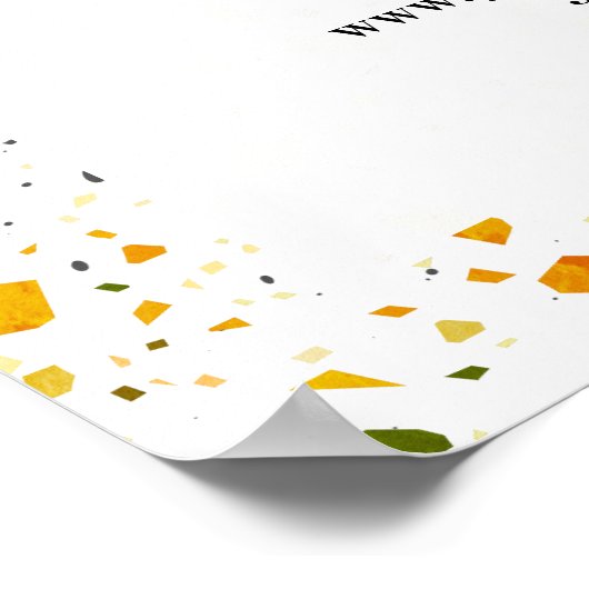 Grote heropeningswoestijn Terrazzo Poster (Hoek)