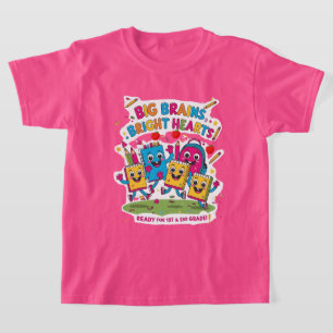 Grote hersenen, heldere harten - 1e en 2e klas bac t-shirt