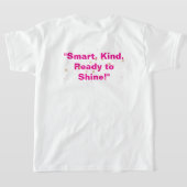 Grote hersenen, heldere harten - 1e en 2e klas bac t-shirt (Laag Achter)