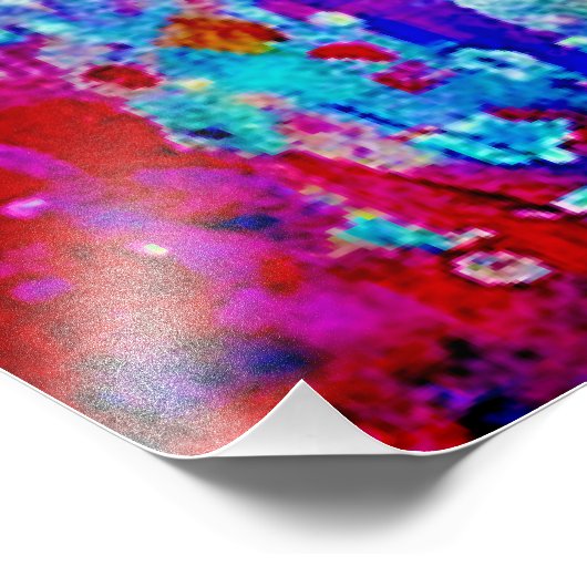 Grote hert foto afdruk (Hoek)