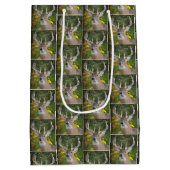 grote herten in bos medium cadeauzakje (Achterkant)