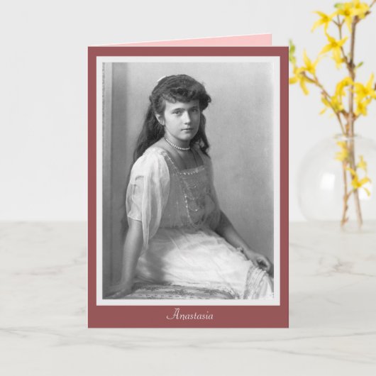 Grote Hertogin Anastasia Nikolaevna van Rusland Kaart (Gele Bloem)