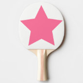 Grote Hete Roze Ster Tafeltennisbatje (Voorkant)