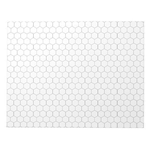 Grote hexagon-grafische notitieblok (Voorkant)