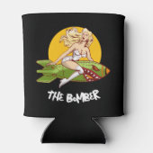 Grote Hitter Golf Vader Retro Pin Up De Bommenwerp Blikjeskoeler (Achterkant)