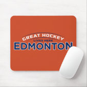 Grote Hockey Edmonton Oranje Muismat (Met muis)