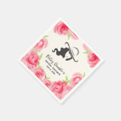 Grote Hoed Dame Rozen Derby Bruidsdouche Servet (Hoek)