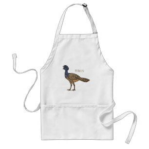 Grote hokko vogel cartoon illustratie standaard schort
