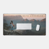 Grote Home Kantoor Premium Aangepaste foto Bureaumat (Keyboard & Muis)