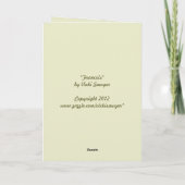 grote hommel met een tulband kaart (Achterkant)