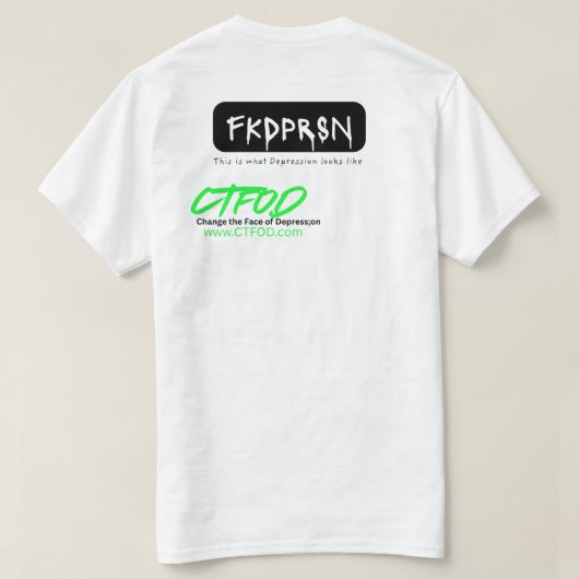 Grote homo. Grote droefheid. Nog steeds hier. T-sh T-shirt (Design achterkant)