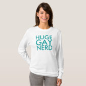 grote homo nerd t-shirt (Voorkant volledig)