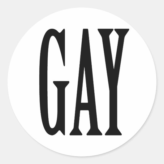 GROTE HOMO RONDE STICKER (Voorkant)