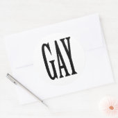 GROTE HOMO RONDE STICKER (Envelop)