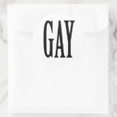 GROTE HOMO RONDE STICKER (Tas)