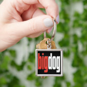 Grote hond. Bovenste hond. Grote kaas. Boss.key-ke Sleutelhanger (Hand)