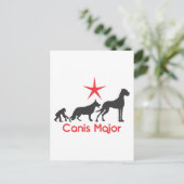Grote Hond Canis Major Briefkaart (Staand voorkant)