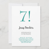 Grote Hond Feest Gouden Zwarte Uitnodiging (Achterkant)