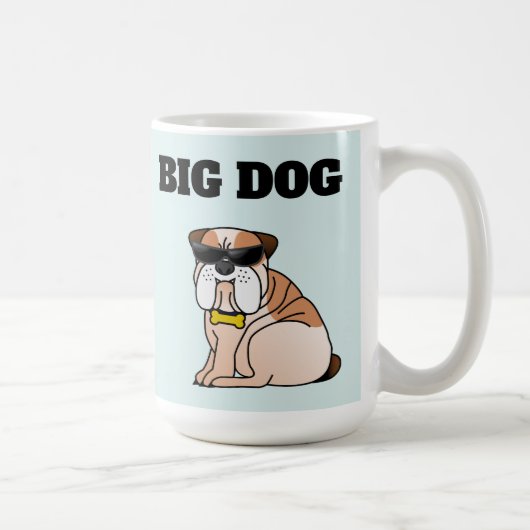 GROTE HOND HOND grappige KOFFIEBEEKER Koffiemok (Rechts)