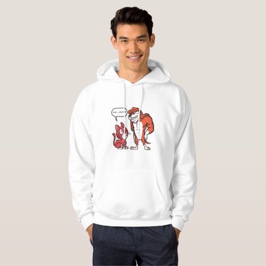 Grote hond hoodie (Voorkant volledig)