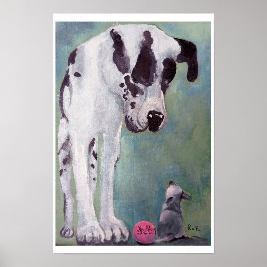 Grote Hond, Kleine Hond Poster (Voorkant)
