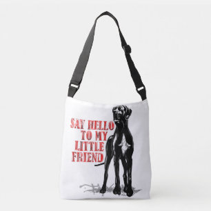 Grote hond, kleine vrienden crossbody tas