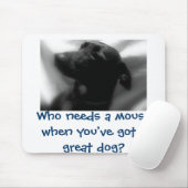 Grote hond muismat (Met muis)