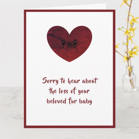 Grote hond Sympathie kaart van dalDesignNZ (Gele Bloem)