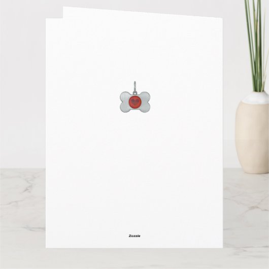 Grote hond Sympathie kaart van dalDesignNZ (Achterkant)