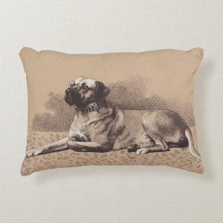 Grote Hond Vintage Afbeelding Voeg Een Naam Toe Fo Accent Kussen