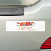 Grote honden voor flyball bumpersticker (Op auto)