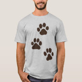 Grote Hondenpootafdrukken T-shirt (Voorkant)