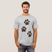 Grote Hondenpootafdrukken T-shirt (Voorkant volledig)