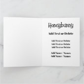 GROTE HONEYBUNNY - Kijk achterkant! Kaart (Binnen)