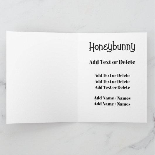 GROTE HONEYBUNNY - Zie terug! Kaart (Binnen)