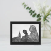 Grote Hongersnood in Ierland standbeelden in Dubli Briefkaart (Staand voorkant)