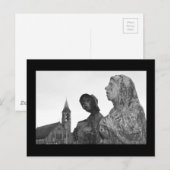 Grote Hongersnood in Ierland standbeelden in Dubli Briefkaart (Voorkant / Achterkant)