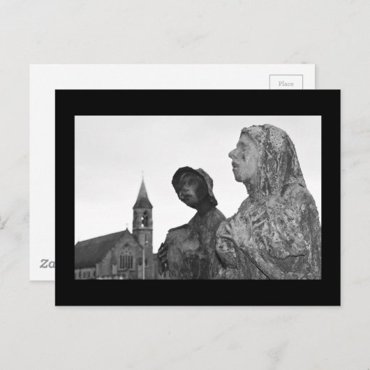 Grote Hongersnood in Ierland standbeelden in Dubli Briefkaart (Voorkant / Achterkant)