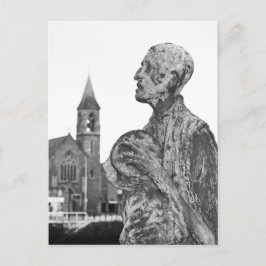 Grote Hongersnood in Ierland standbeelden in Dubli Briefkaart