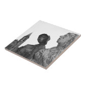 Grote Hongersnood in Ierland standbeelden in Dubli Tegeltje (Zijkant)