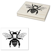 Grote Honing Bee Rubber Stamp Rubberstempel (Gestempeld)