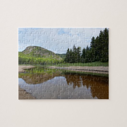 Grote Hoofdreflectie bij Sand Beach Legpuzzel (Horizontaal)