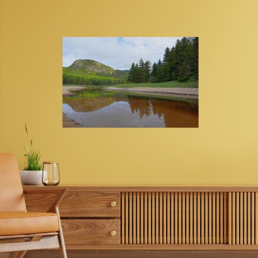 Grote Hoofdreflectie bij Sand Beach Poster (Woonkamer 2)