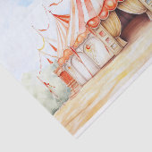 Grote Hoogste Circustent 3 Decoupage Document Tissuepapier (Detail)